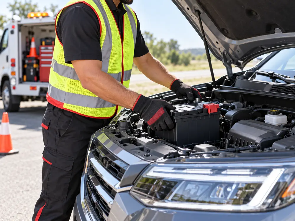 A2Z roadside assistance battery service